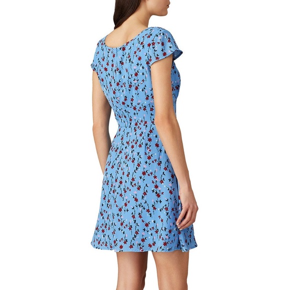 BB Dakota Blue Floral Mini Dress, 6, NWT - Picture 2 of 10